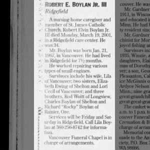 Obituary for Robert l boylan Jr Ill